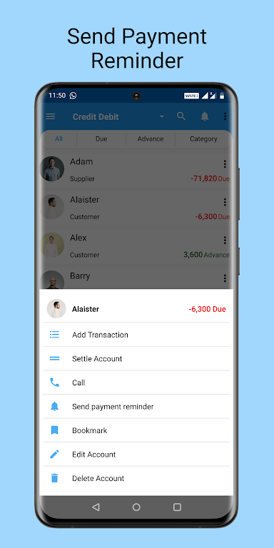Credit Debit- ledger account Screenshot 3