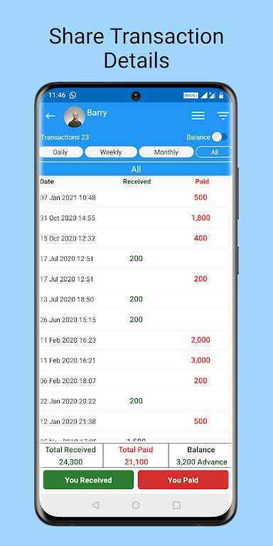 Credit Debit- ledger account Screenshot 4