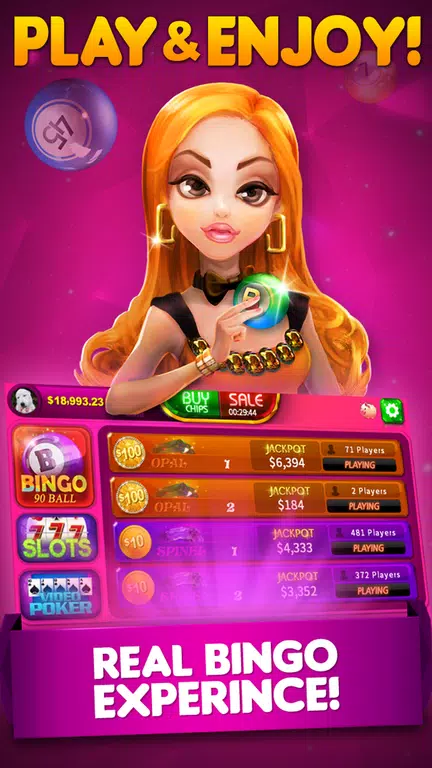 Bingo 90 Live : Vegas Slots Screenshot 1