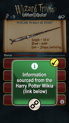 Harry Potter Wizard Quiz: U8Q Screenshot 1