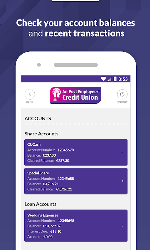 An Post Credit Union Screenshot 1