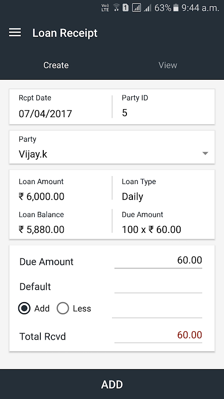 EzeCol Pro - Loan Collection Screenshot 4