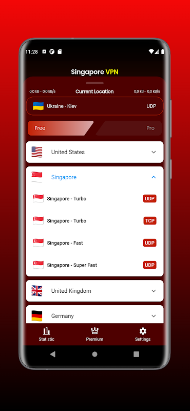 Singapore VPN - Fast VPN Screenshot 2