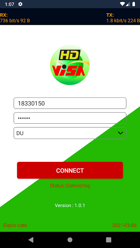 HD VISA VPN Screenshot 1