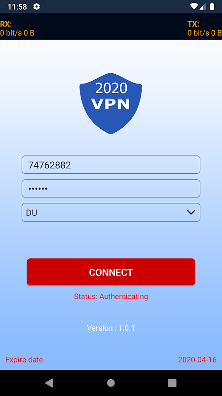 2020 UAE VPN Screenshot 1