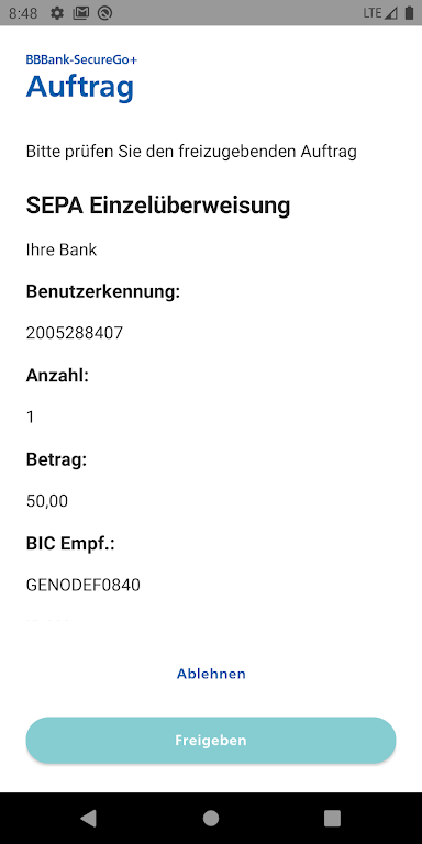 BBBank SecureGo+ Screenshot 3