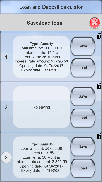 Loan&Deposit Calculator Screenshot 1