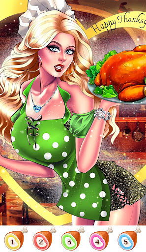 Thanksgiving Color by Numbers Screenshot 1