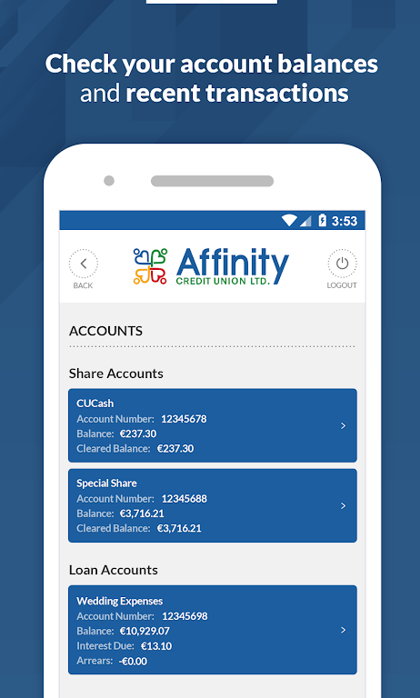 Affinity Credit Union Screenshot 2