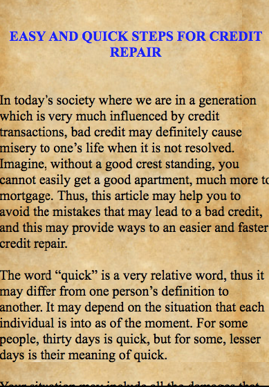 HOW TO FIX YOUR CREDIT NOW 2019 Screenshot 4