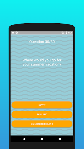 Which sea creature are you? Test Screenshot 4