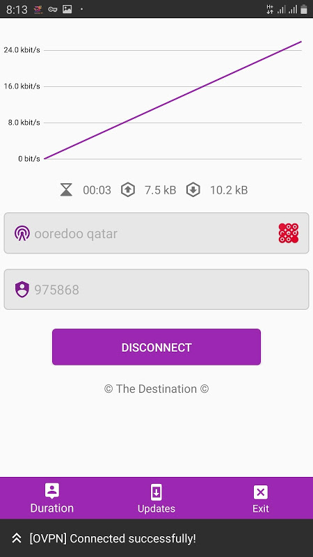 The Destination VPN Screenshot 1