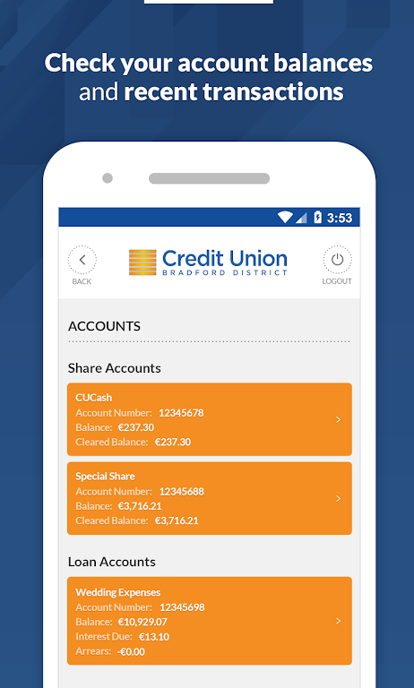 Bradford District Credit Union Screenshot 2