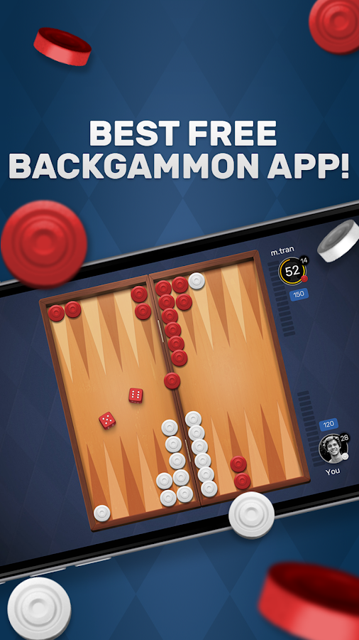 Free Backgammon Go: Best online dice & board games Screenshot 1