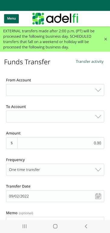 AdelFi Mobile Banking Screenshot 3