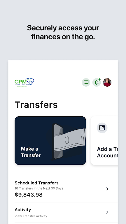 CPM Mobile Banking Screenshot 2
