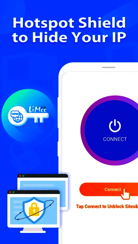 LiMee VPN Network- Free iP Proxy 2021 Screenshot 1