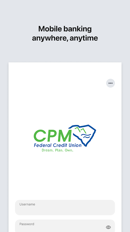CPM Mobile Banking Screenshot 1