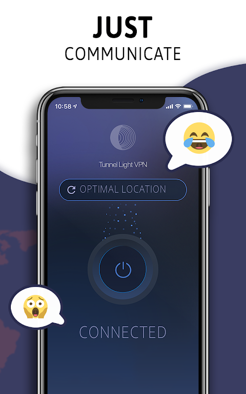 Tunnel Light - Free VPN 360 Proxy & Hotspot Master Screenshot 3