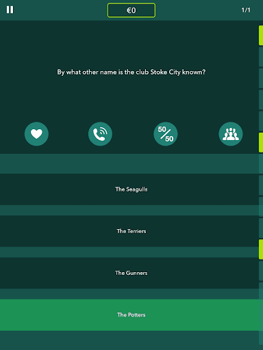 Millionaire Soccer Quiz Screenshot 3