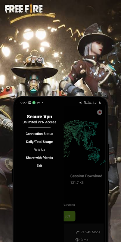 FreeFireVPN - Free SERVER CHANGER Screenshot 3