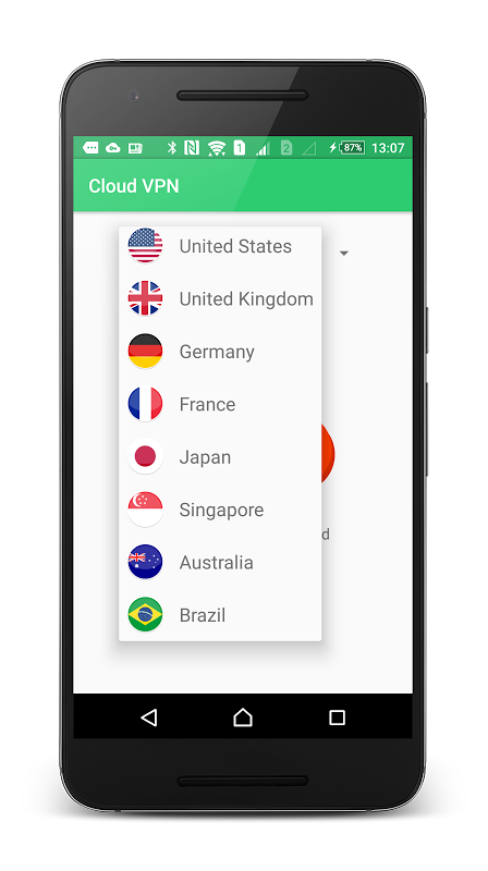 Cloud VPN Free - Fast & Secure Screenshot 2