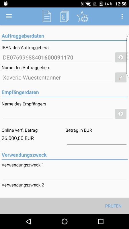 PSD Banking Classic Screenshot 1