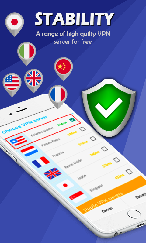 Fast VPN Proxy Secure Shield Screenshot 3
