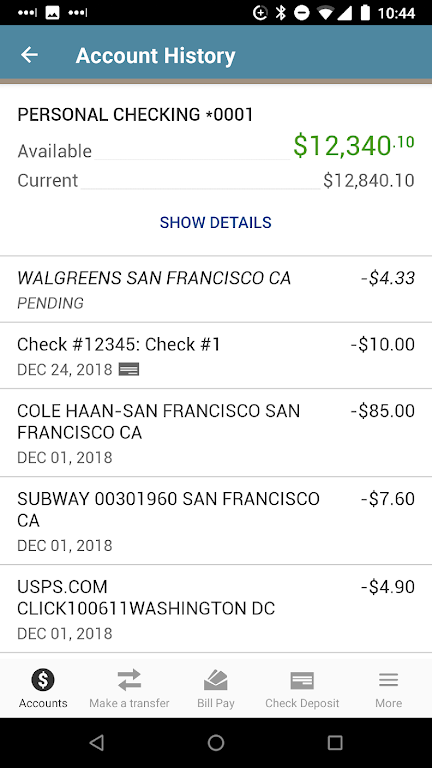 Kirtland CU Mobile Banking Screenshot 2