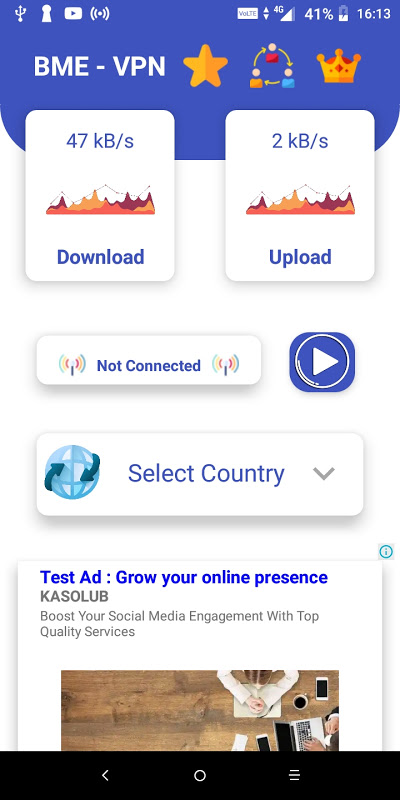 BME - VPN Screenshot 1