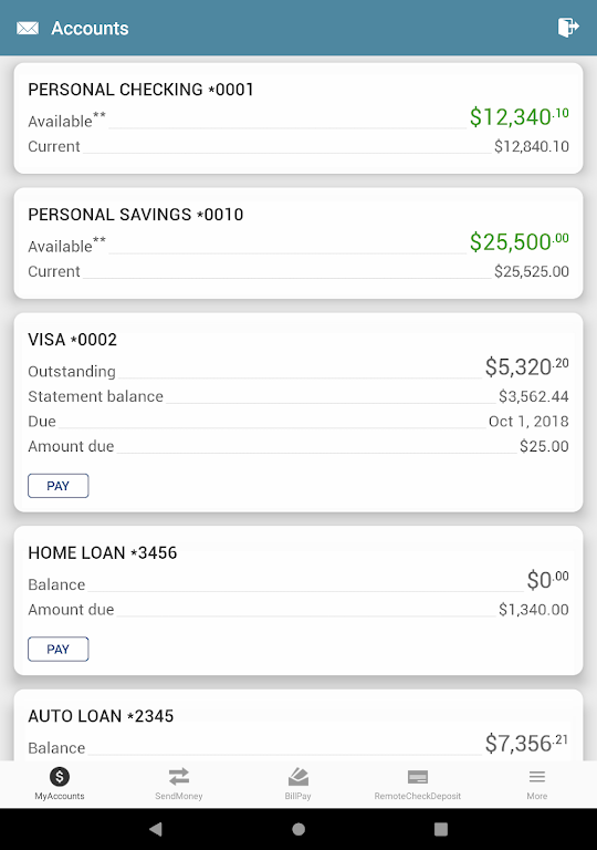 Kirtland CU Mobile Banking Screenshot 4