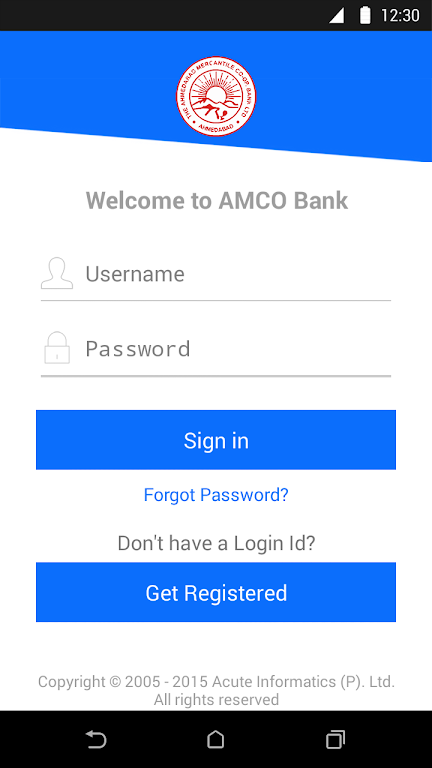 AMCO Bank Screenshot 2