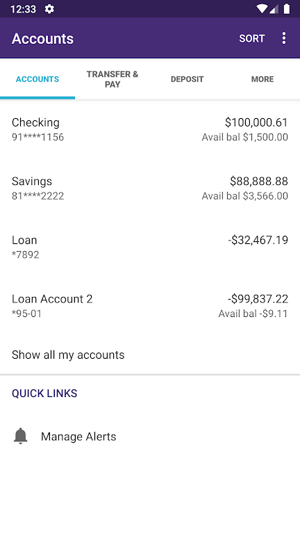 MCCU Mobile Banking Screenshot 3