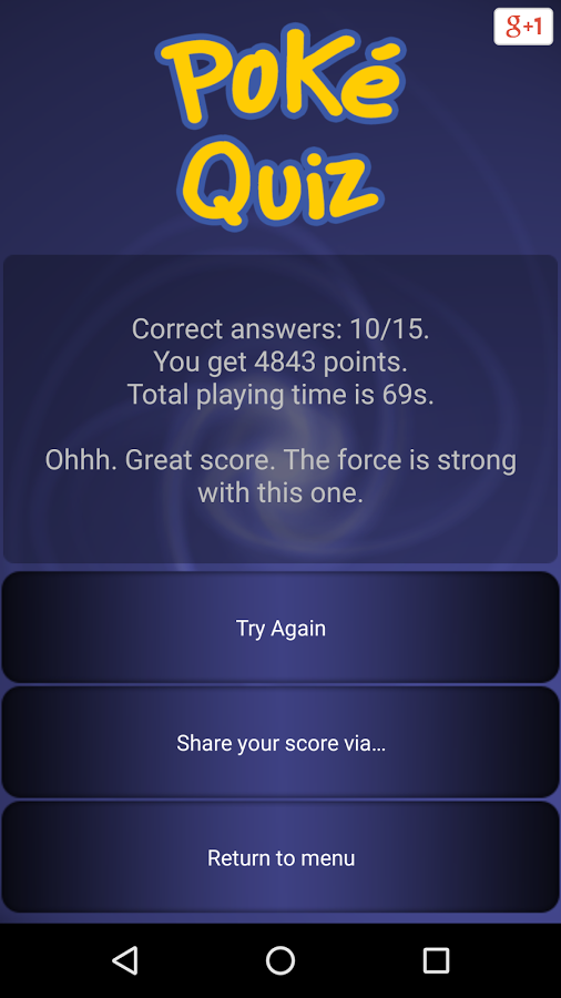 Trivia for Poke - I generation Screenshot 2