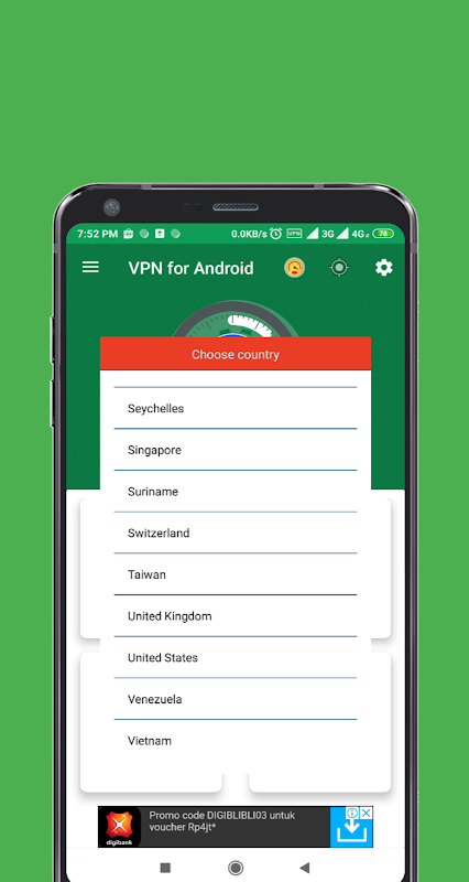VPN for Browser Android Screenshot 1