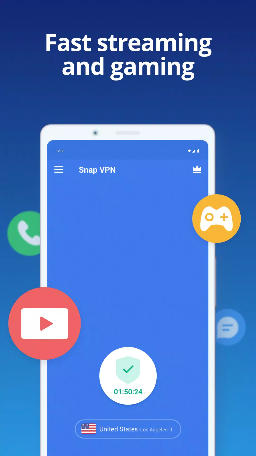 Free VPN proxy by Snap VPN Screenshot 1