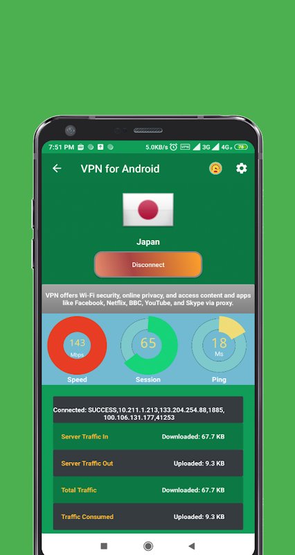VPN for Browser Android Screenshot 2