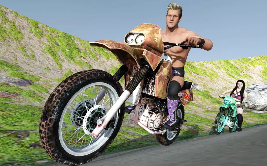 Wrestlers Moto Stunts Racer Screenshot 2