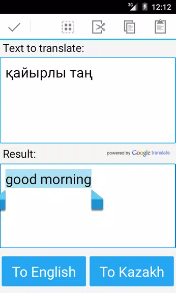 Kazakh English Translator Screenshot 2