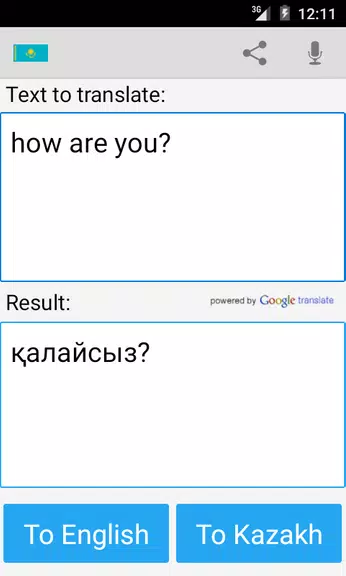 Kazakh English Translator Screenshot 1