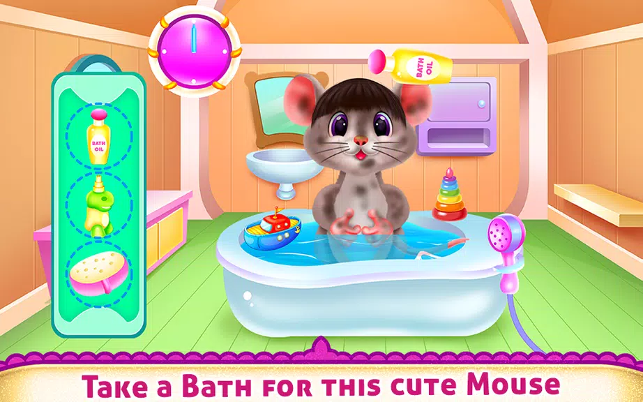Cute Mouse Caring And Dressup Screenshot 2