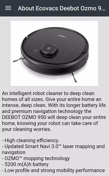 Ecovacs Deebot Ozmo 950 Guide Screenshot 4
