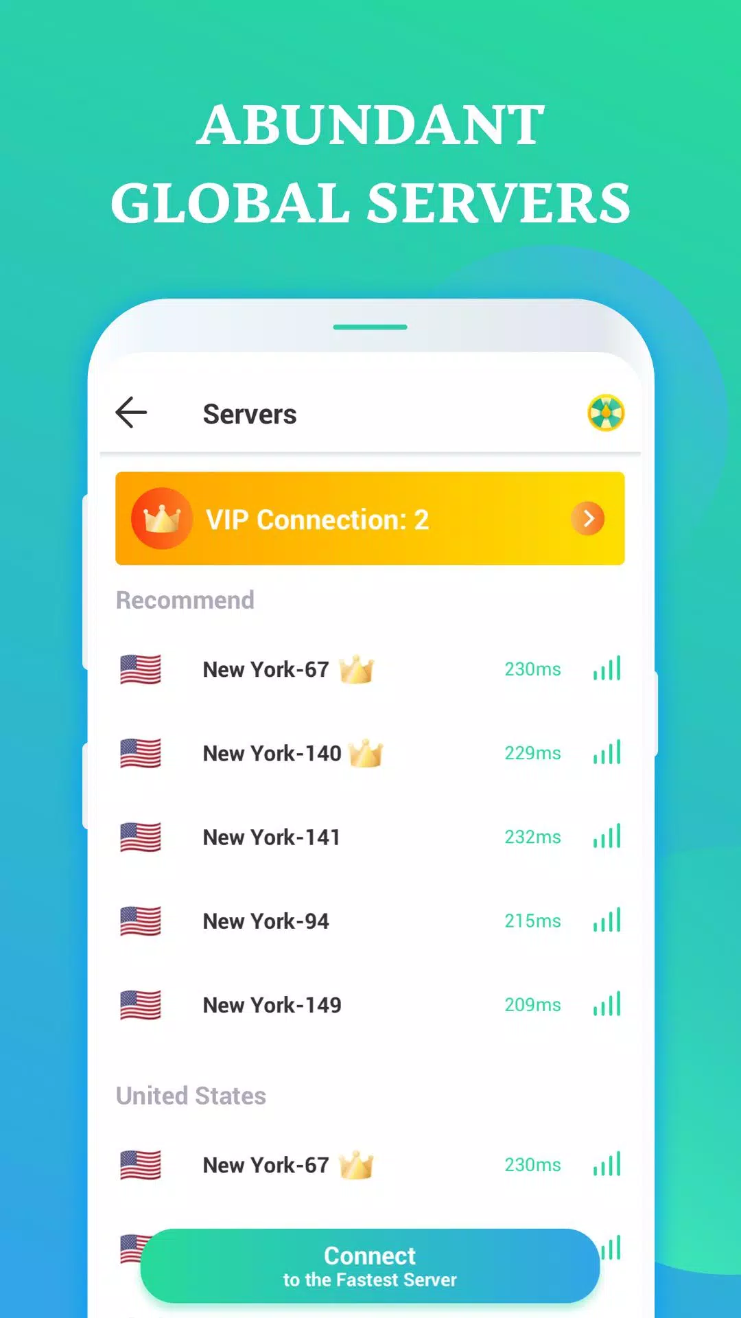 Lightspeed VPN - Fast Speed VPN & Free Screenshot 1