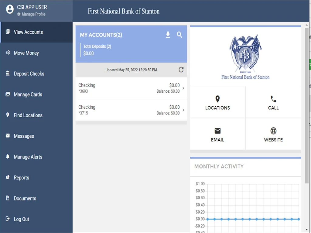 First National Bank of Stanton Screenshot 4