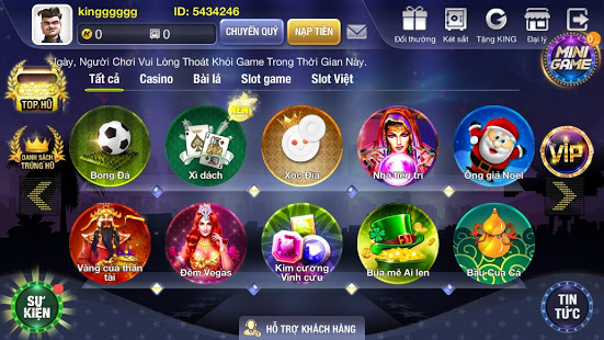 King.fun - Cổng Game Quốc Tế Screenshot 1