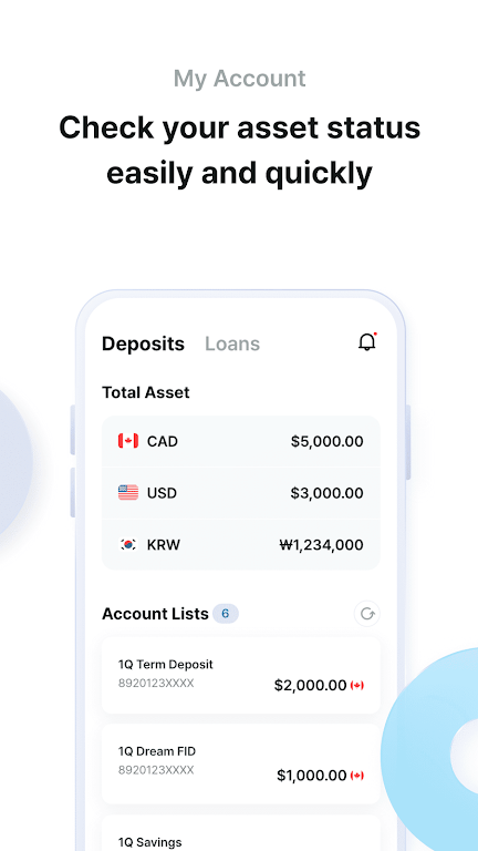 Hana Bank Canada Screenshot 2