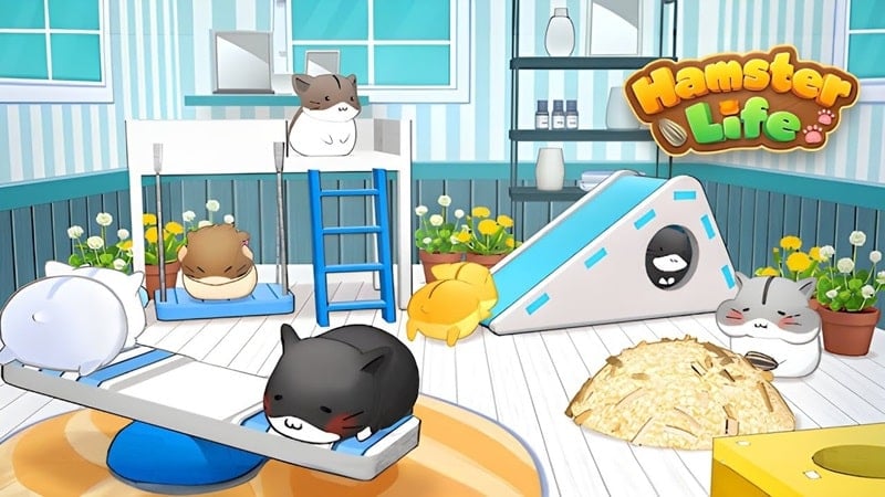 Hamster Life match and home Screenshot 1