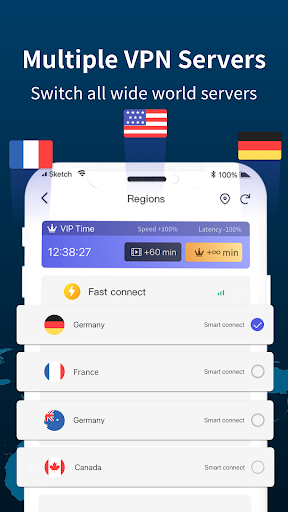 TikVPN Lite: Fast, Security Screenshot 1