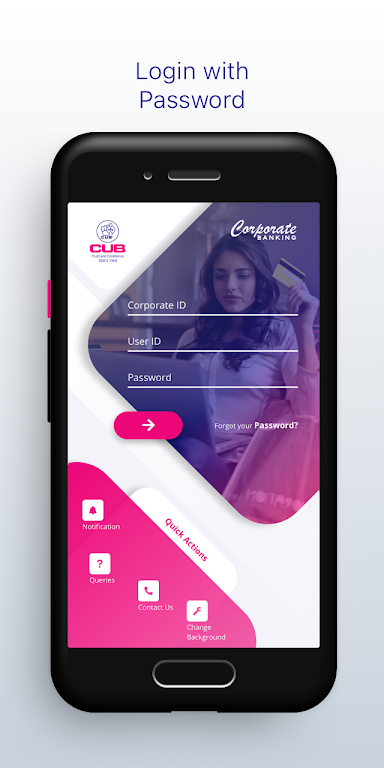 CUB CORP MOBILE BANKING Screenshot 1