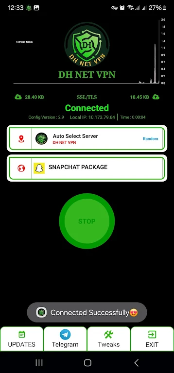 DH NET VPN Screenshot 2